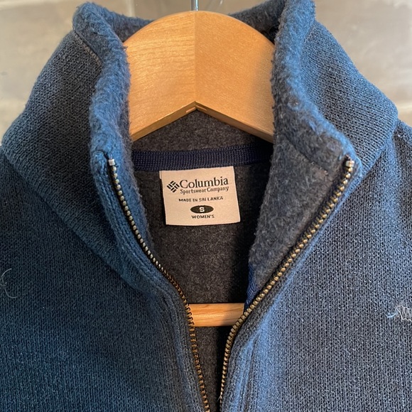 Columbia, S; Omni shield, pthalo blue, great seaming-great fit! Full zip. EUC - Picture 7 of 14